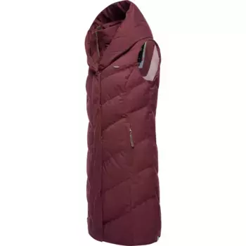 Теплый жилет "Наталка Жилет", стильный, стеганый зимний жилет с капюшоном на подкладке Ragwear, красный