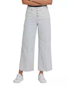 Тереза Высокие Джинсы с Широкими Штанинами до Щиколотки в Полоску Palencia NYDJ, синий