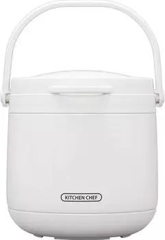 Термальная кастрюля Iris Ohyama RWP-N45, 1,6 галлона (4,5 л), совместима с газовым/индукционным огнем, экономия времени, двойной вакуум, включает книгу рецептов, белый, White