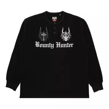 Термальный топ Henley с длинными рукавами Supreme x Bounty Hunter, цвет Черный