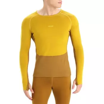 Термо-толстовка Icebreaker 200 ZoneKnit с длинными рукавами, желтый