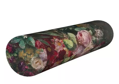 Термоэластичная анатомическая рулонная подушка Bertoni, идеальная для здоровья позвоночника, комфорта и дизайна 16x55 см, черный