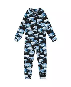 Термобелье для мальчиков с принтом белых медведей - для малышей Deux par Deux, черный