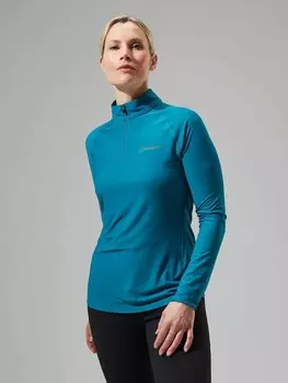 Термоблуза Berghaus 24/7 BASE ZIPLS AF, зеленый