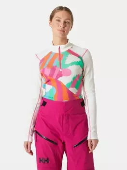 Термоблуза Helly Hansen W LIFA MERINO MIDW GRA 1/2 ZIP, белый
