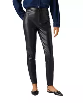 Термобрюки с эффектом кожи Ysabel Mora, черный