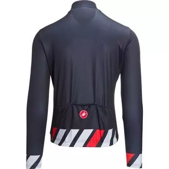 ТермоДжерси ограниченной серии Pisa мужские Castelli, цвет Dark Steel Blue/Fiery Red/Silver Gray