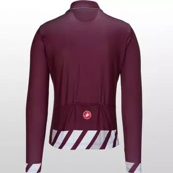 ТермоДжерси ограниченной серии Pisa мужские Castelli, цвет Bordeaux/Travertine Gray/Chalk