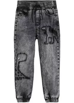 Термоджинсы dino для мальчиков стандартный крой John Baner Jeanswear, черный