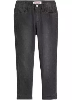Термоджинсы для девочек на трикотажной подкладке John Baner Jeanswear, серый