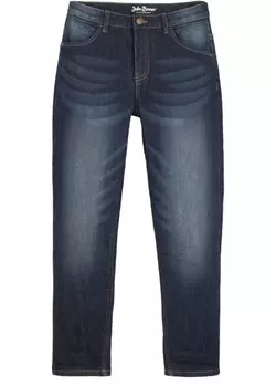 Термоджинсы для мальчиков на флисовой подкладке облегающего кроя John Baner Jeanswear, синий