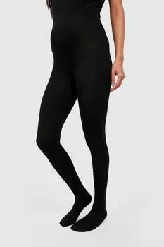 Термофлисовые колготки для беременных boohoo, черный