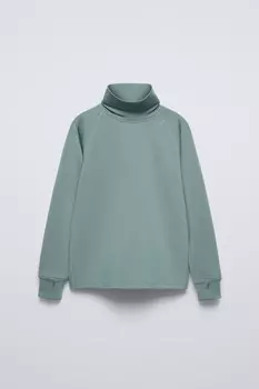 Термофутболка из коллекции ski ZARA, синий/зеленый