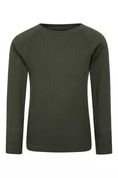 Термофутболка Mountain Warehouse Talus Base Layer с круглым вырезом, хаки