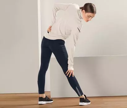 Термоколготки для бега Tchibo, темно-синий