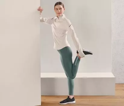 Термоколготки для бега Tchibo, зеленый шалфей