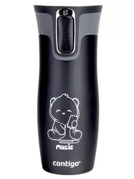 Термокружка Contigo West Loop Black Music Teddy, 1 шт