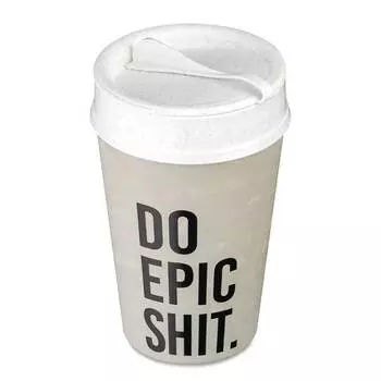 Термокружка iso to go epic shit Koziol, серый