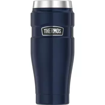 Термокружка THERMOS «Stainless King», (1 шт.), DrinkLock – система закрытия, 100% герметичность, цвет blau