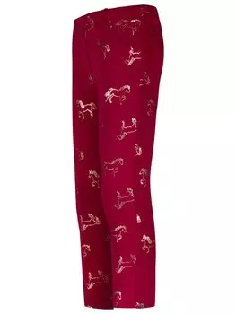 Термолеггинсы Salt and Pepper AOP Horses, красный