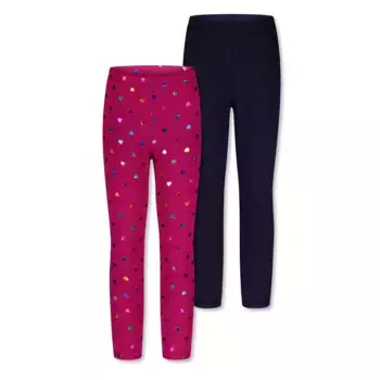 Термолеггинсы SALT AND PEPPER «Foilprint Hearts», в практичном наборе из 2 штук, цвет blau