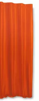 Термолента для штор с рюшами оранжевая 245х245 см, непрозрачная широкая флисовая штора Аляска Haus und Deko, оранжевый