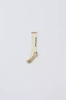 Термоноски из коллекции лыж ZARA, экрю