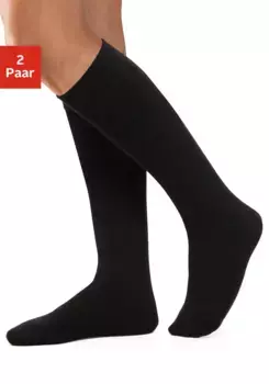 Термоноски Lavana (2 пары в упаковке) для тепла ног, черный