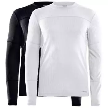 Терморубашка Craft Core 2-PACK BASELAYER TOP мужская черная/белая