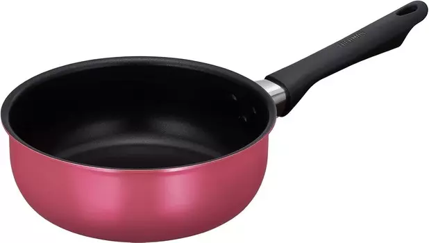 Термос Durable Series KFG-020D WNR Кастрюля для жарки, 7,9 дюйма (20 см), для газового огня, винно-красный THERMOS, Winered