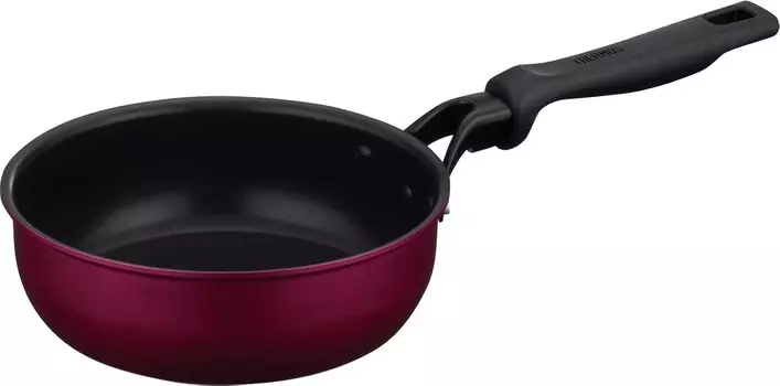 Термос Durable Series KFM-020D R Кастрюля для жарки, 7,9 дюйма (20 см), красный, подходит для индукционной индукции THERMOS, Red