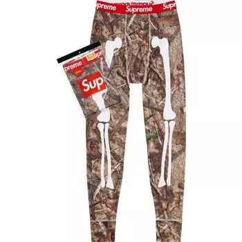 Термоштаны Hanes Bones, 1 шт., лесной камуфляж Supreme, Camouflage/Fall Camo