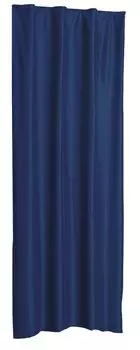 Термоштора серо-коричневая легкая лента с рюшами флис непрозрачный очень широкий 245x245 см Haus und Deko, синий