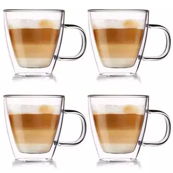 Термостаканы Orion, набор из 4 шт., стаканы для кофе, стаканы для чая, стаканы для кофе, стаканы с двойными стенками