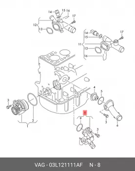 Термостат VAG 03L 121 111 AF