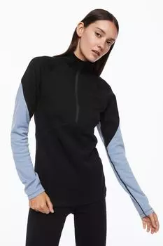 Термотоп с шерстью H&amp;M, черный/голубой