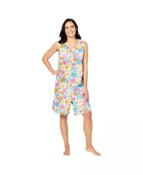 Термоворсовый комбинезон на молнии Plus Size Dreams & Co., белый