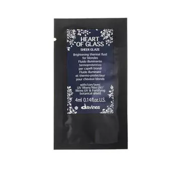 Термозащитный флюид для придания блеска светлым волосам, 4 мл Davines Heart of glass