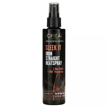 Термозащитный разглаживающий спрей для волос L'Oreal Sleek It Iron Straight, 170 мл