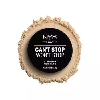 Теряет Puder Can’t Stop Won’t Stop Setting Powder Light Medium 02 6g NYX PROFESSIONAL MAKEUP