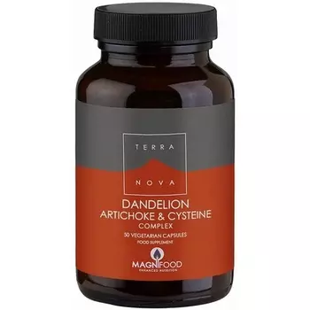 Terra Nova Одуванчик, артишок и комплекс цистеина, 50 капсул Terranova