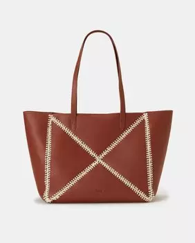 Терракотовая сумка-шоппер на плечо Latouche, коричневый