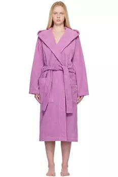 Терри халат с капюшоном Tekla, цвет magenta