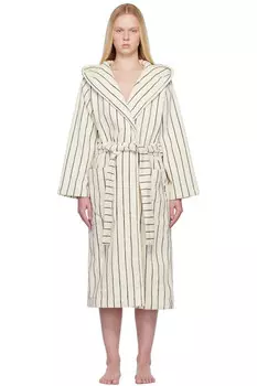 Терри халат с капюшоном Tekla, зеленый