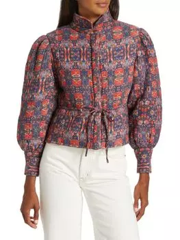 Терри-куртка на шнурке с принтом Ba&Sh, цвет Bleu