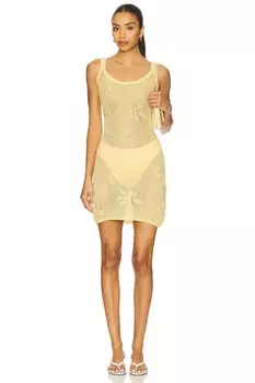 Террин мини-платье Sndys, yellow