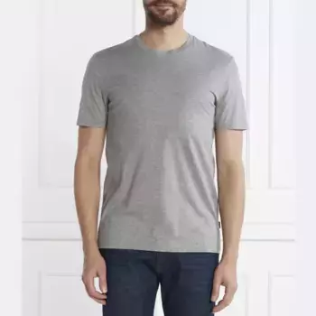 Tessler мерсеризованная футболка облегающий крой Boss, серый