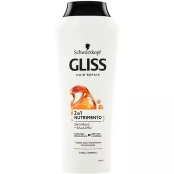 Testanera Gliss Шампунь 2 в 1, питательный, 225 мл, Schwarzkopf