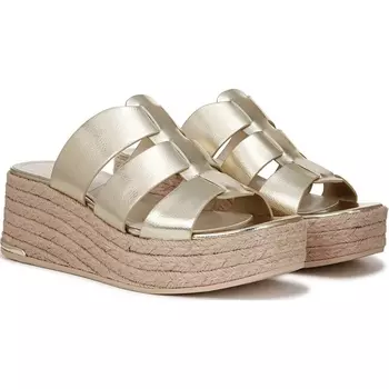 Tevin эспадрильи-слайды Franco Sarto, gold faux leather