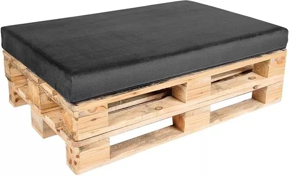 TexDeko COVER Easy-CLEAN для подушек для поддонов (без пены/наполнителя) Замена подушек для поддонов внутри и снаружи (подушки для поддонов 120х80х12см антрацит)